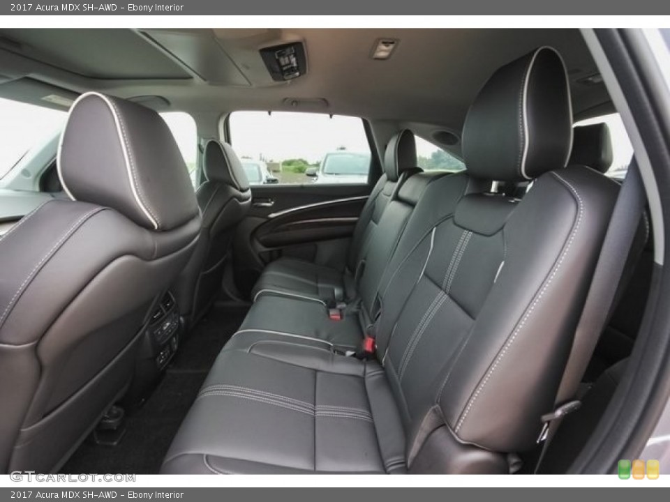 Ebony Interior Rear Seat for the 2017 Acura MDX SH-AWD #118937666
