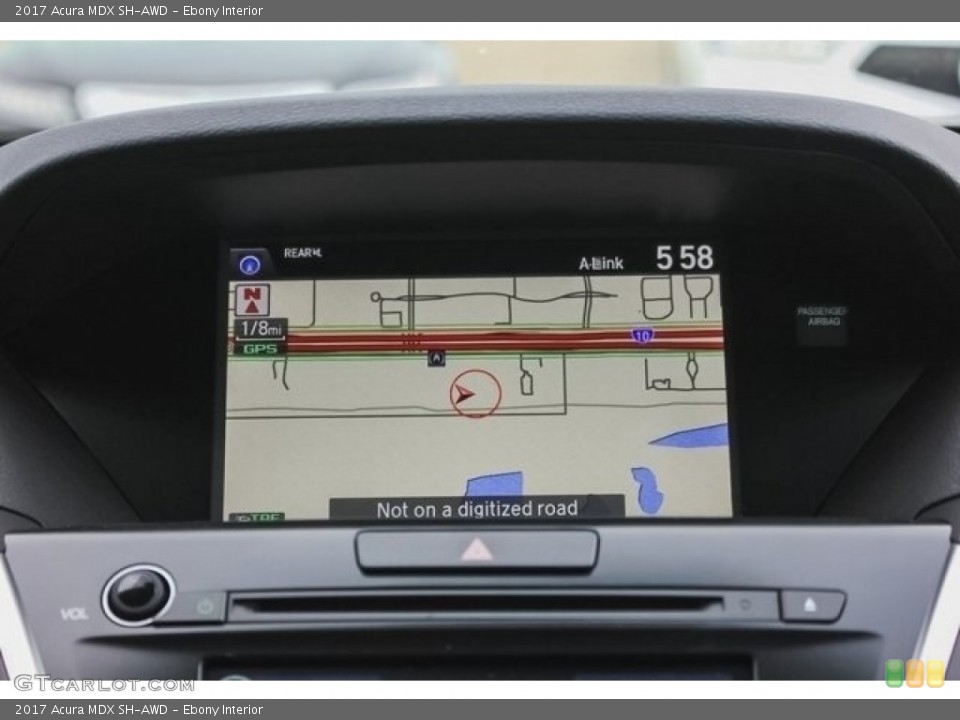 Ebony Interior Navigation for the 2017 Acura MDX SH-AWD #118937884
