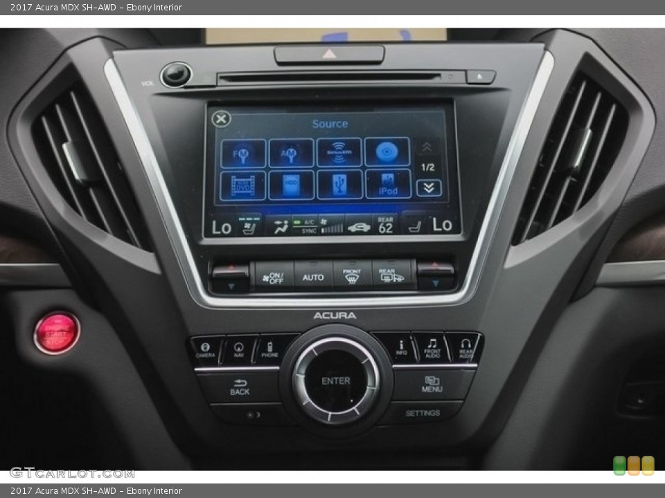 Ebony Interior Controls for the 2017 Acura MDX SH-AWD #118937899