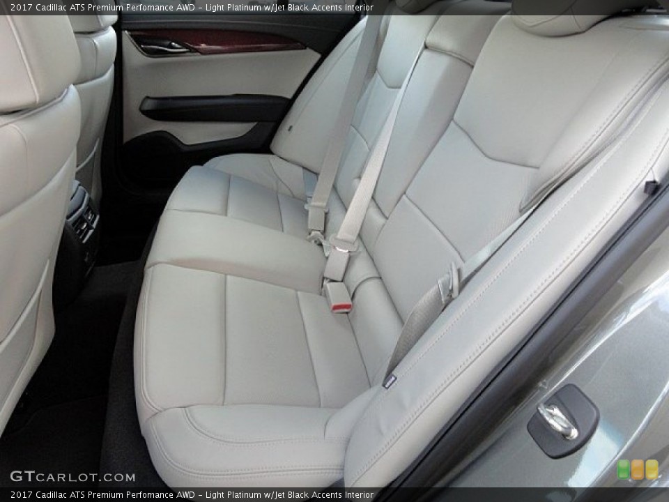 Light Platinum w/Jet Black Accents Interior Rear Seat for the 2017 Cadillac ATS Premium Perfomance AWD #118939444