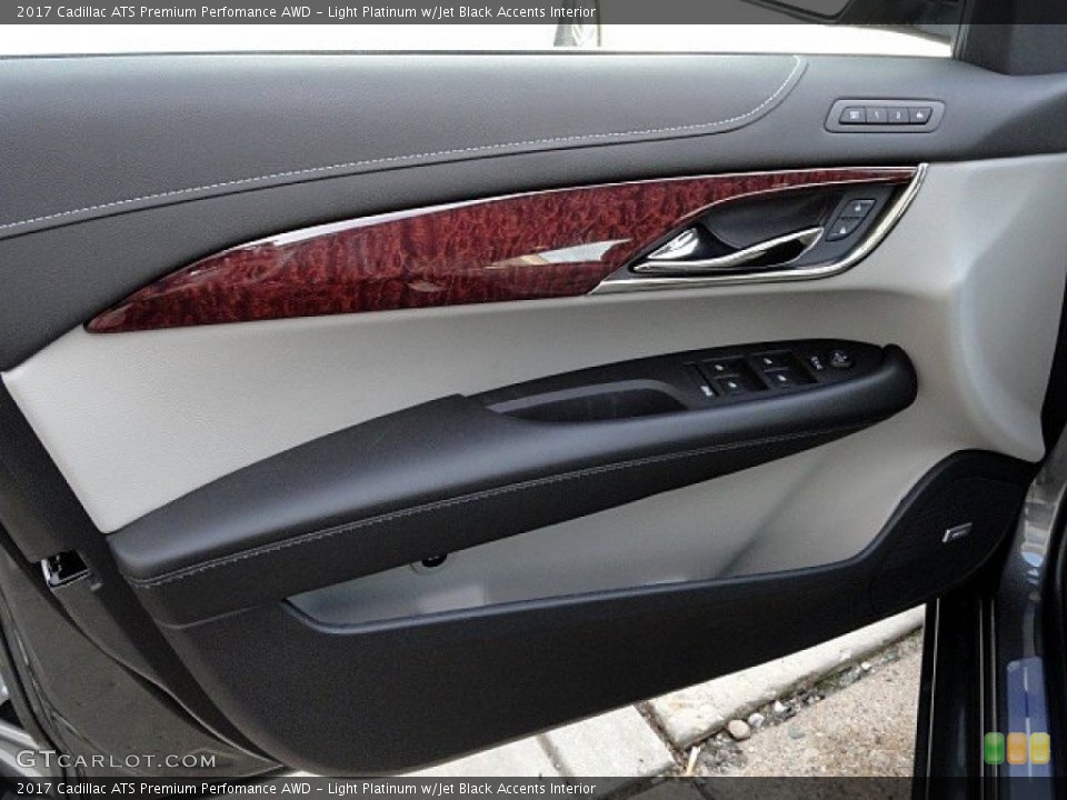 Light Platinum w/Jet Black Accents Interior Door Panel for the 2017 Cadillac ATS Premium Perfomance AWD #118939462