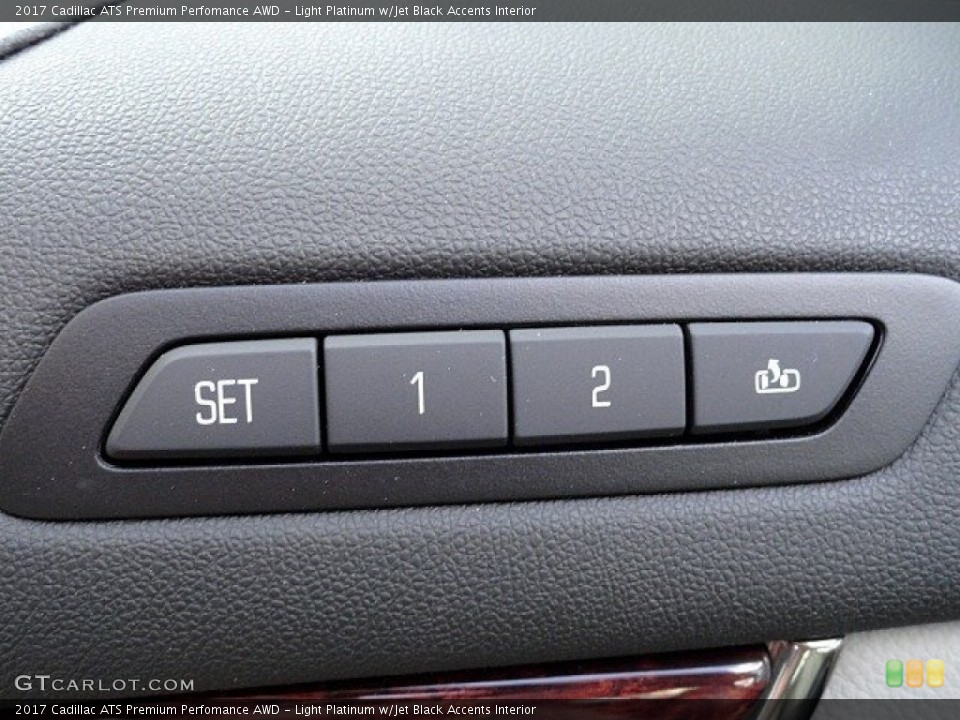 Light Platinum w/Jet Black Accents Interior Controls for the 2017 Cadillac ATS Premium Perfomance AWD #118939483