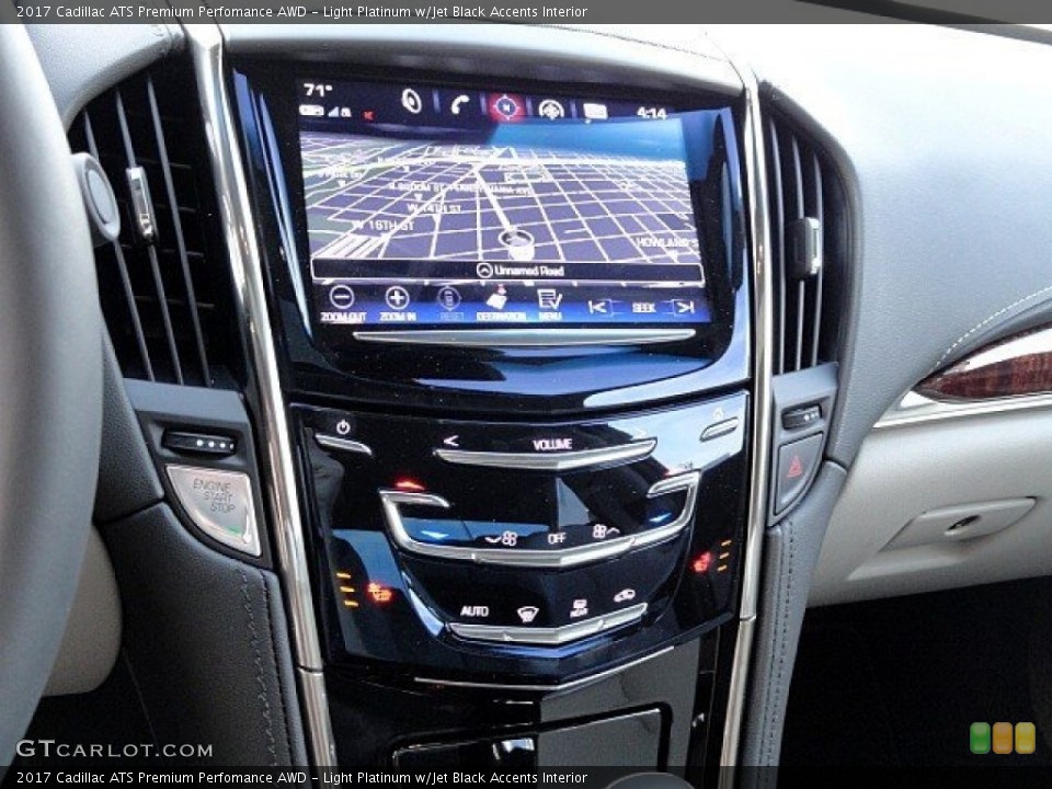 Light Platinum w/Jet Black Accents Interior Controls for the 2017 Cadillac ATS Premium Perfomance AWD #118939582