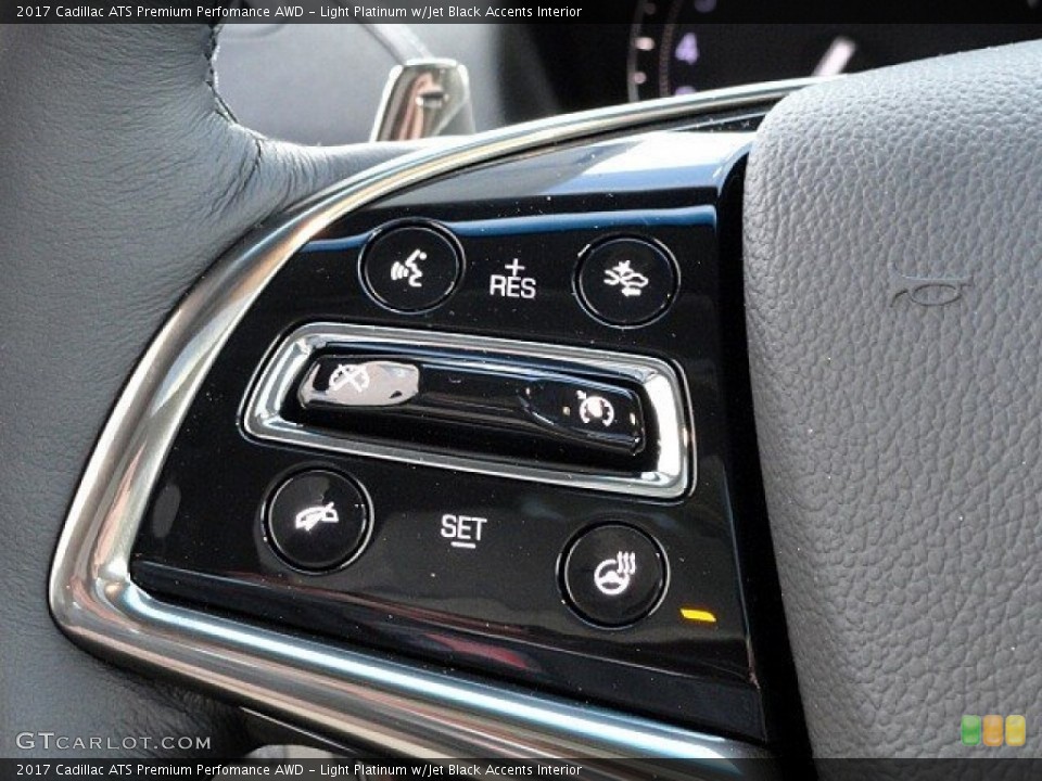 Light Platinum w/Jet Black Accents Interior Controls for the 2017 Cadillac ATS Premium Perfomance AWD #118939699