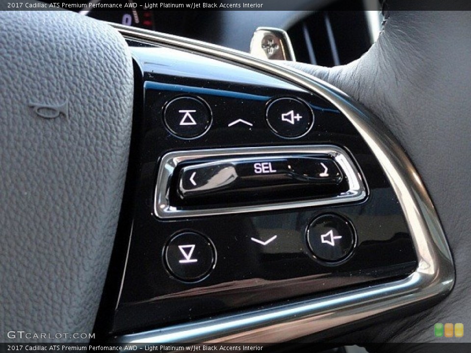 Light Platinum w/Jet Black Accents Interior Controls for the 2017 Cadillac ATS Premium Perfomance AWD #118939713