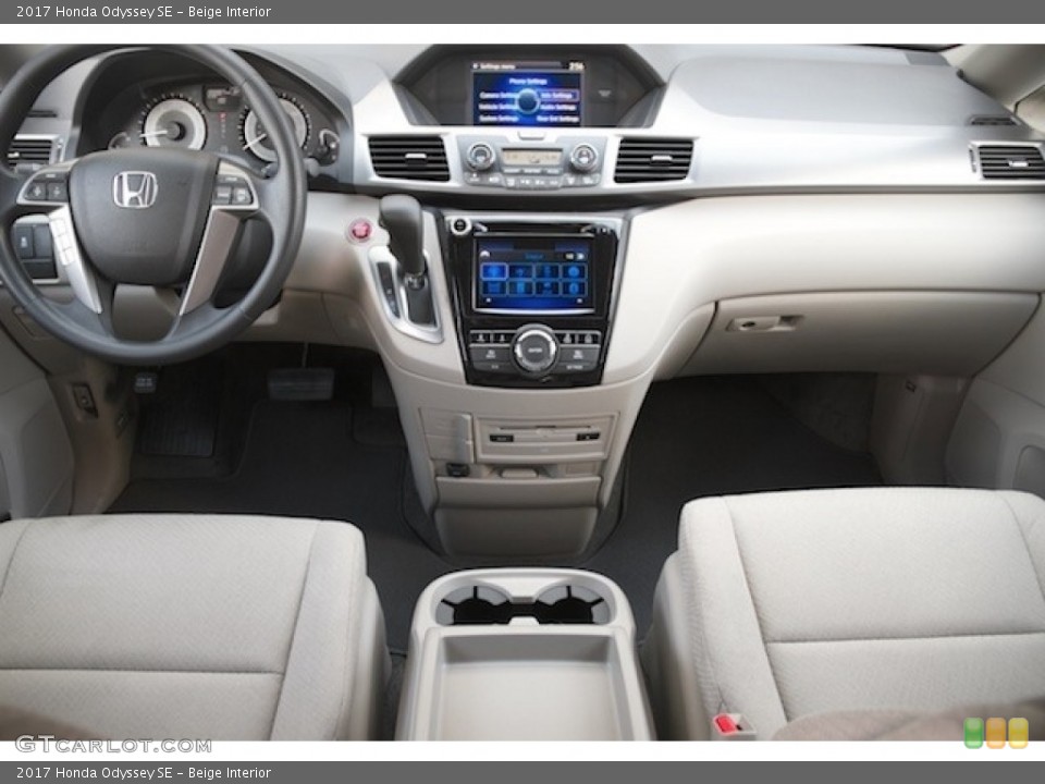 Beige Interior Dashboard for the 2017 Honda Odyssey SE #118947988