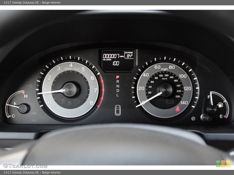Beige Interior Gauges for the 2017 Honda Odyssey SE #118948144