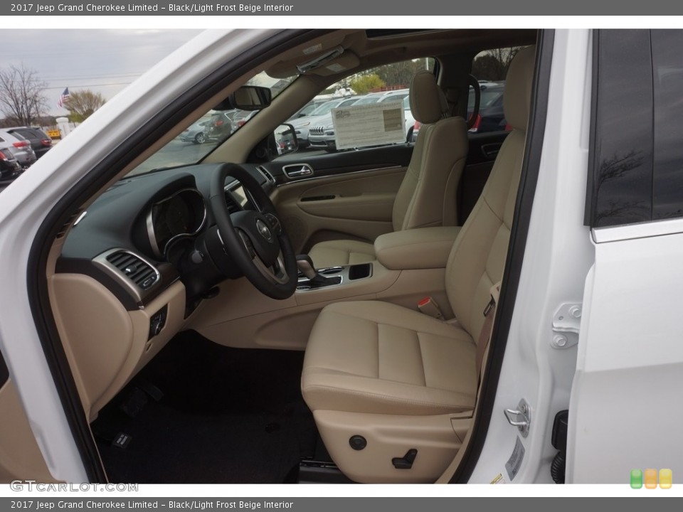 Black/Light Frost Beige Interior Photo for the 2017 Jeep Grand Cherokee Limited #118951928