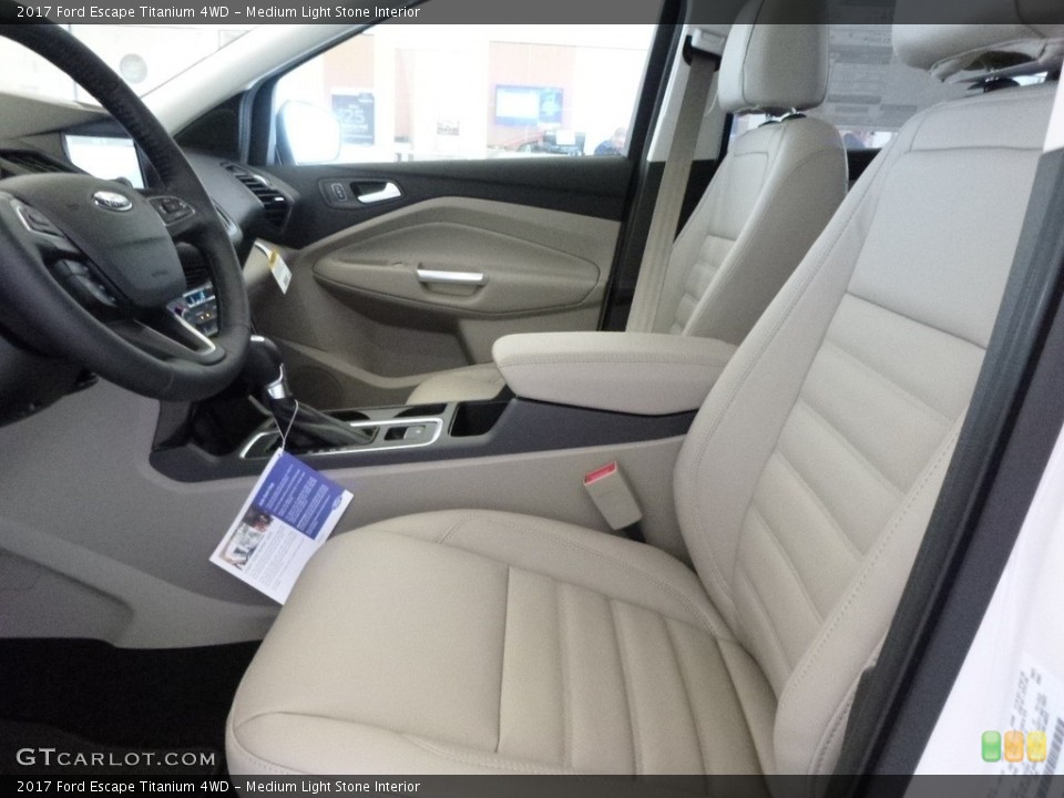 Medium Light Stone Interior Photo for the 2017 Ford Escape Titanium 4WD #118955348