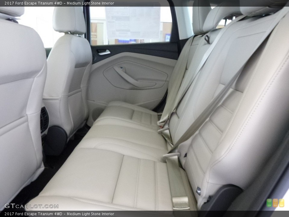 Medium Light Stone Interior Rear Seat for the 2017 Ford Escape Titanium 4WD #118955372