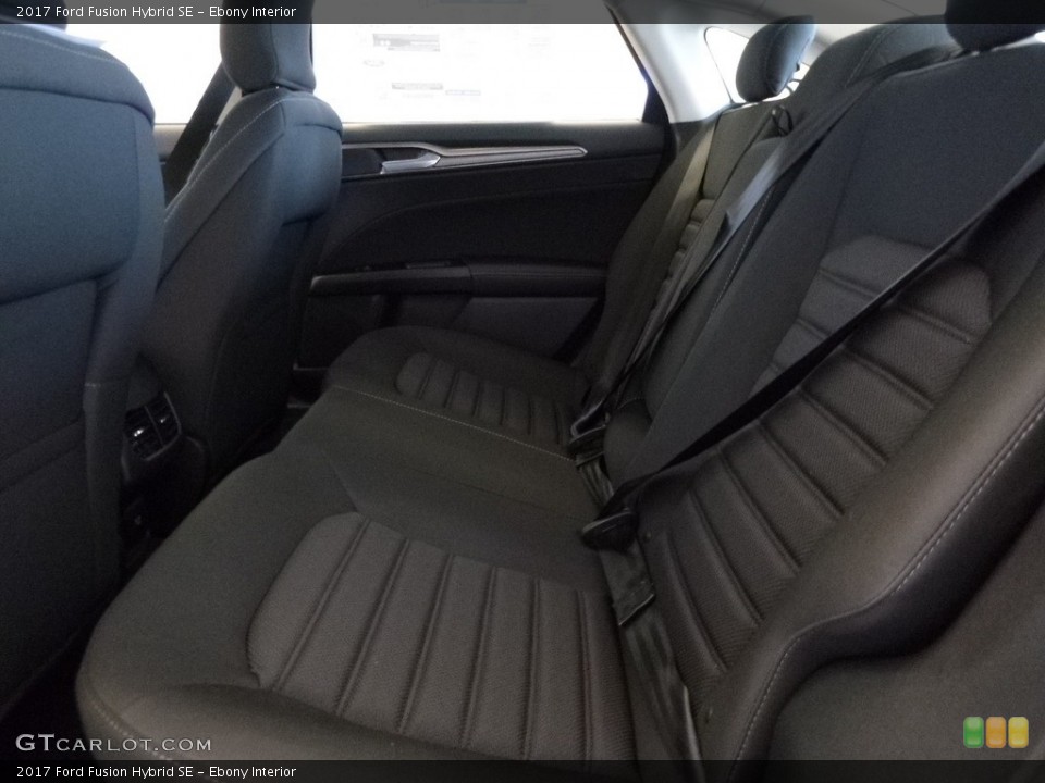 Ebony Interior Rear Seat for the 2017 Ford Fusion Hybrid SE #118956404