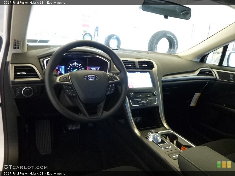 Ebony Interior Dashboard for the 2017 Ford Fusion Hybrid SE #118956425