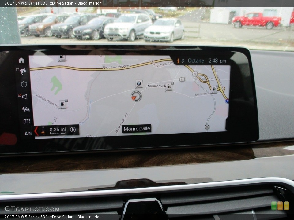Black Interior Navigation for the 2017 BMW 5 Series 530i xDrive Sedan #118956560