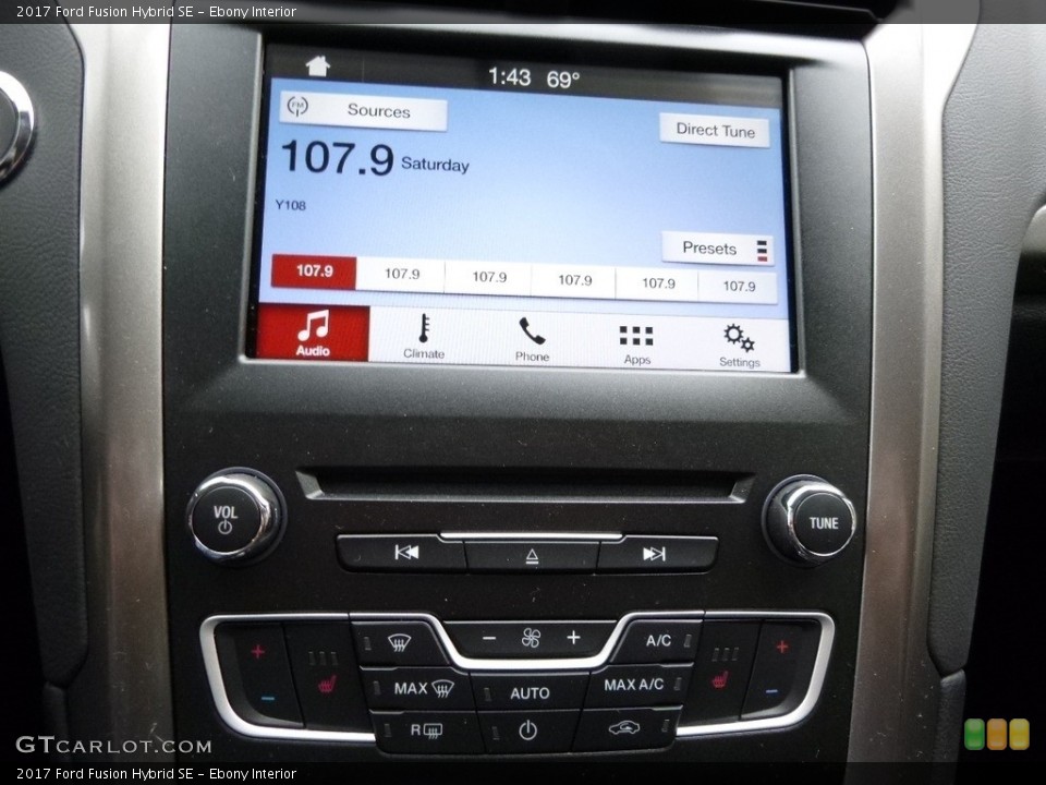 Ebony Interior Audio System for the 2017 Ford Fusion Hybrid SE #118956566