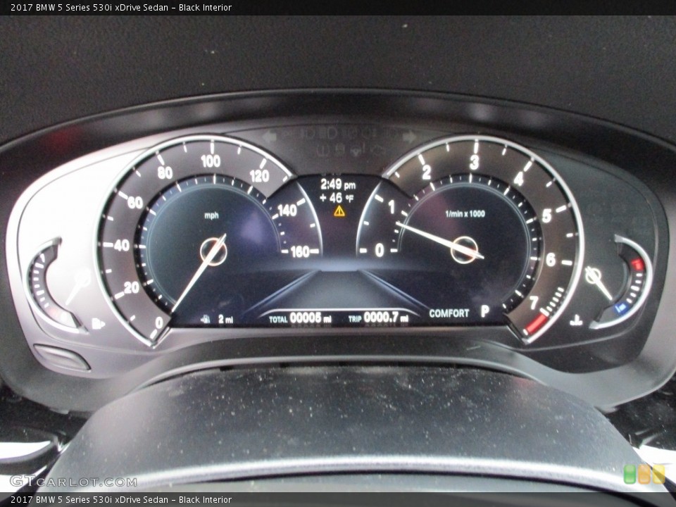 Black Interior Gauges for the 2017 BMW 5 Series 530i xDrive Sedan #118956641