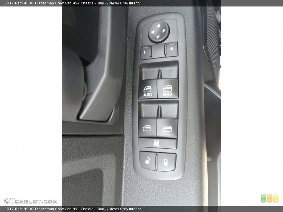 Black/Diesel Gray Interior Controls for the 2017 Ram 4500 Tradesman Crew Cab 4x4 Chassis #118956644