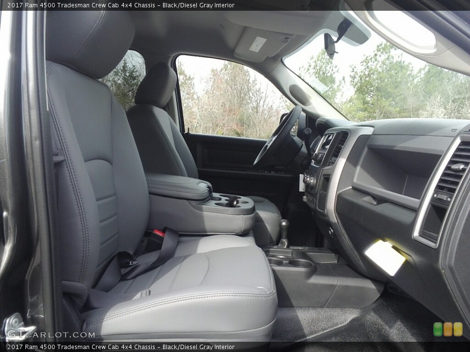 Black/Diesel Gray Interior Front Seat for the 2017 Ram 4500 Tradesman Crew Cab 4x4 Chassis #118956734