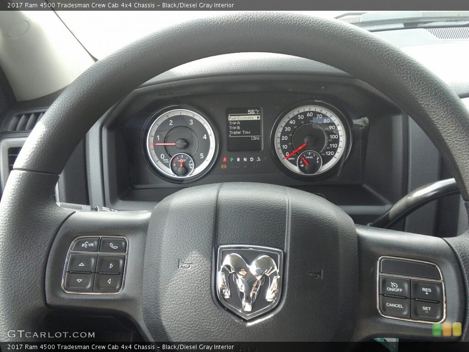 Black/Diesel Gray Interior Gauges for the 2017 Ram 4500 Tradesman Crew Cab 4x4 Chassis #118956821