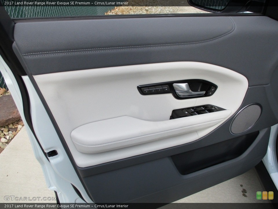 Cirrus/Lunar Interior Door Panel for the 2017 Land Rover Range Rover Evoque SE Premium #118956899