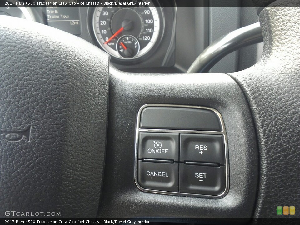 Black/Diesel Gray Interior Controls for the 2017 Ram 4500 Tradesman Crew Cab 4x4 Chassis #118956920