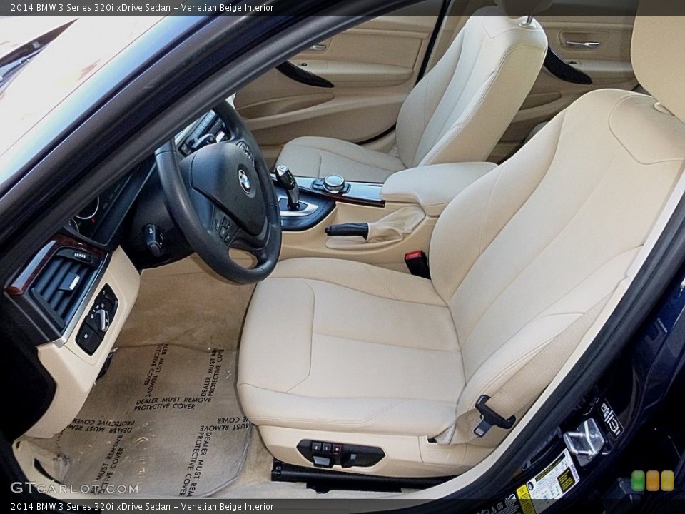 Venetian Beige Interior Front Seat for the 2014 BMW 3 Series 320i xDrive Sedan #118958162