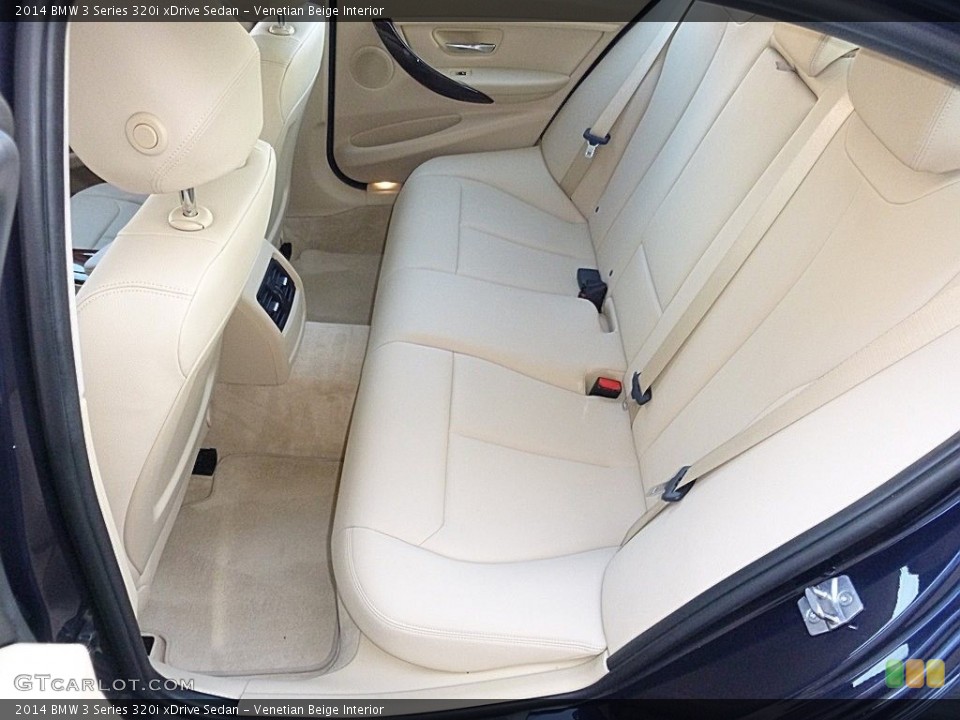Venetian Beige Interior Rear Seat for the 2014 BMW 3 Series 320i xDrive Sedan #118958234