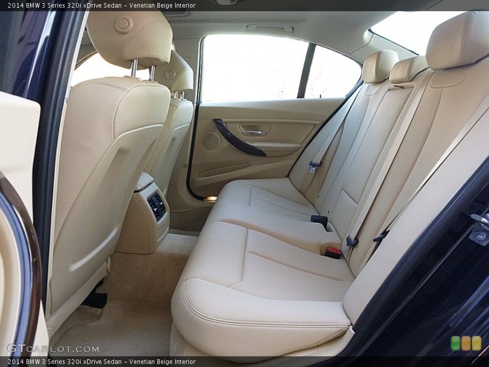 Venetian Beige Interior Rear Seat for the 2014 BMW 3 Series 320i xDrive Sedan #118958255