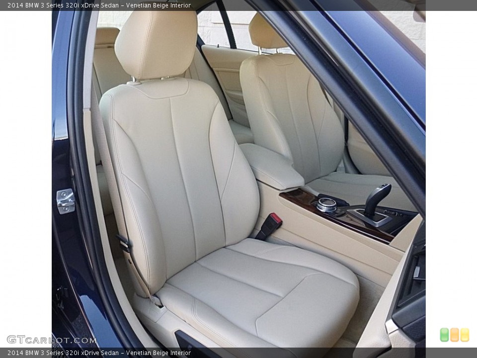 Venetian Beige Interior Front Seat for the 2014 BMW 3 Series 320i xDrive Sedan #118958291