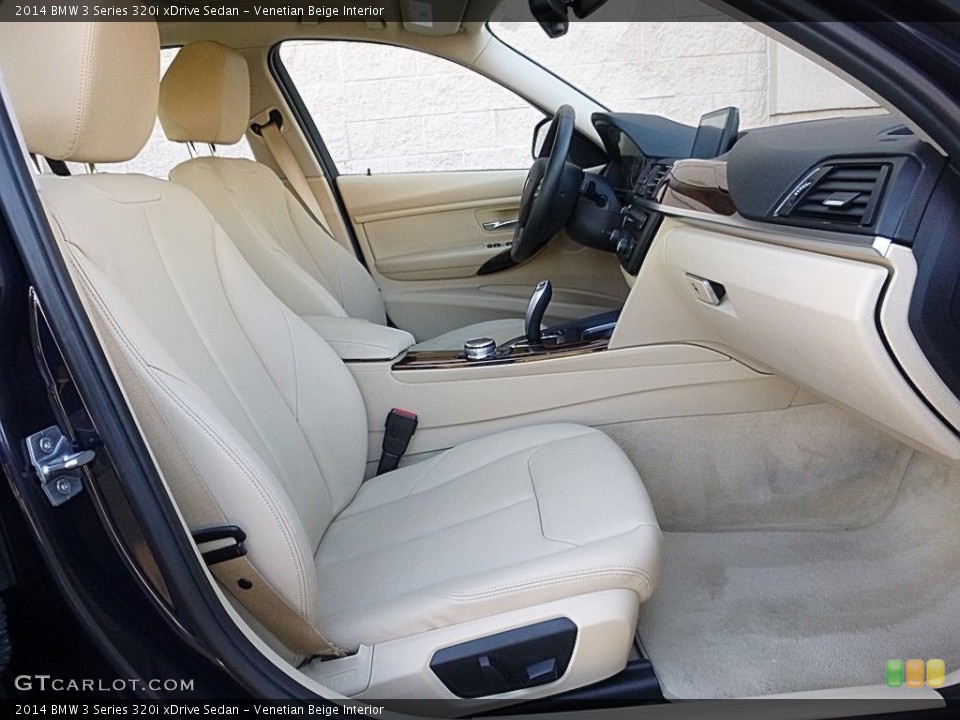 Venetian Beige Interior Front Seat for the 2014 BMW 3 Series 320i xDrive Sedan #118958334