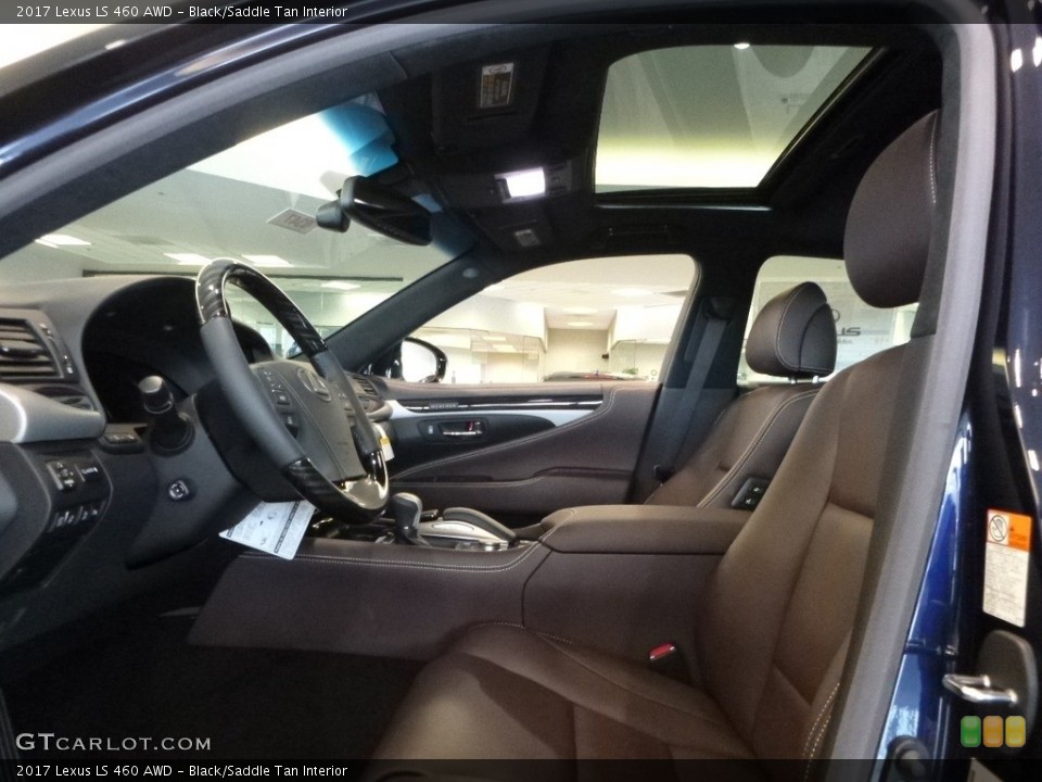 Black/Saddle Tan Interior Front Seat for the 2017 Lexus LS 460 AWD #118961519