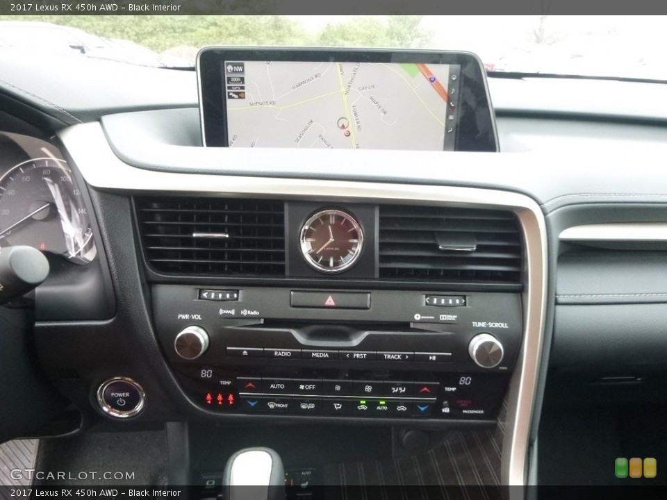 Black Interior Controls for the 2017 Lexus RX 450h AWD #118962104