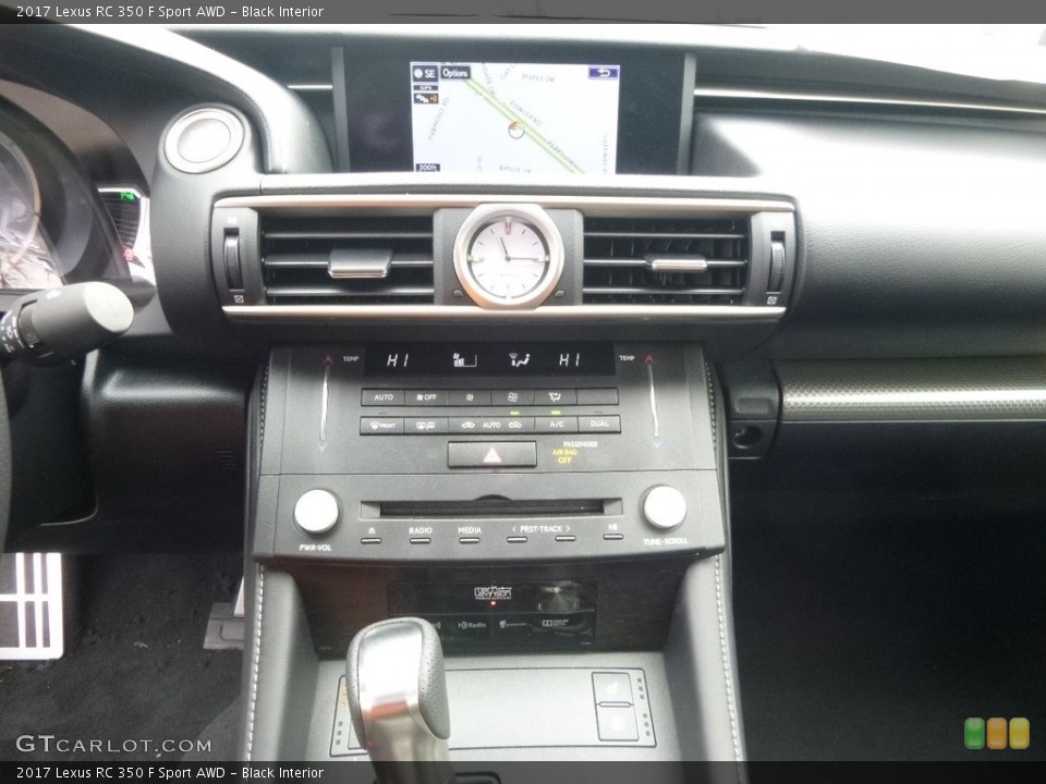 Black Interior Controls for the 2017 Lexus RC 350 F Sport AWD #118962320