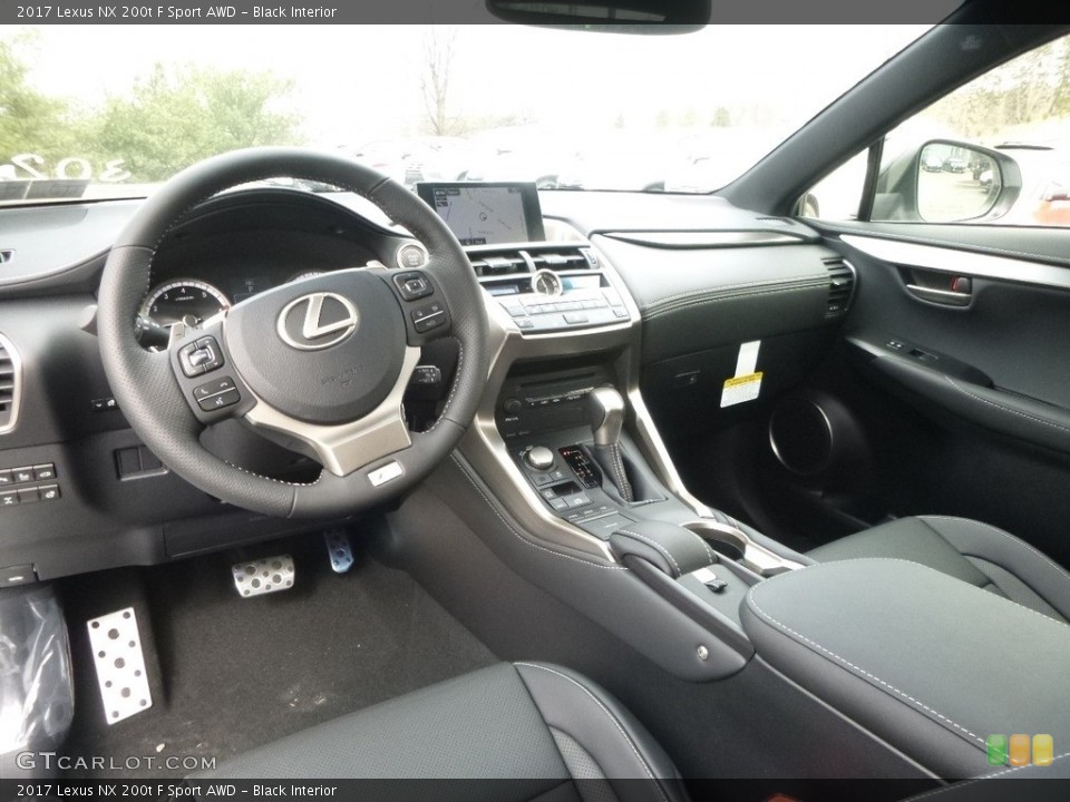 Black Interior Photo for the 2017 Lexus NX 200t F Sport AWD #118962503