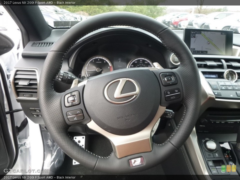 Black Interior Steering Wheel for the 2017 Lexus NX 200t F Sport AWD #118962548
