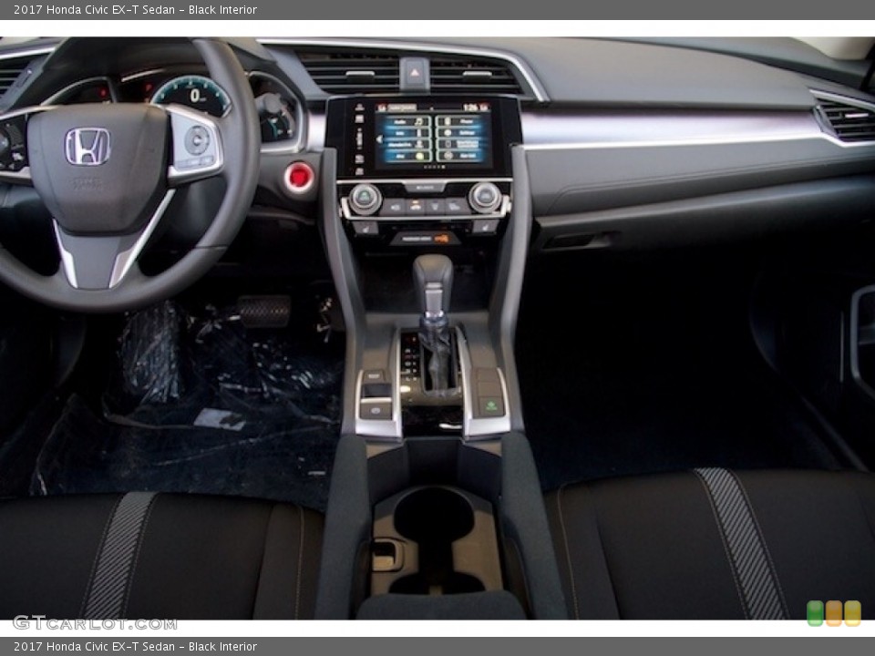 Black Interior Dashboard for the 2017 Honda Civic EX-T Sedan #118963601