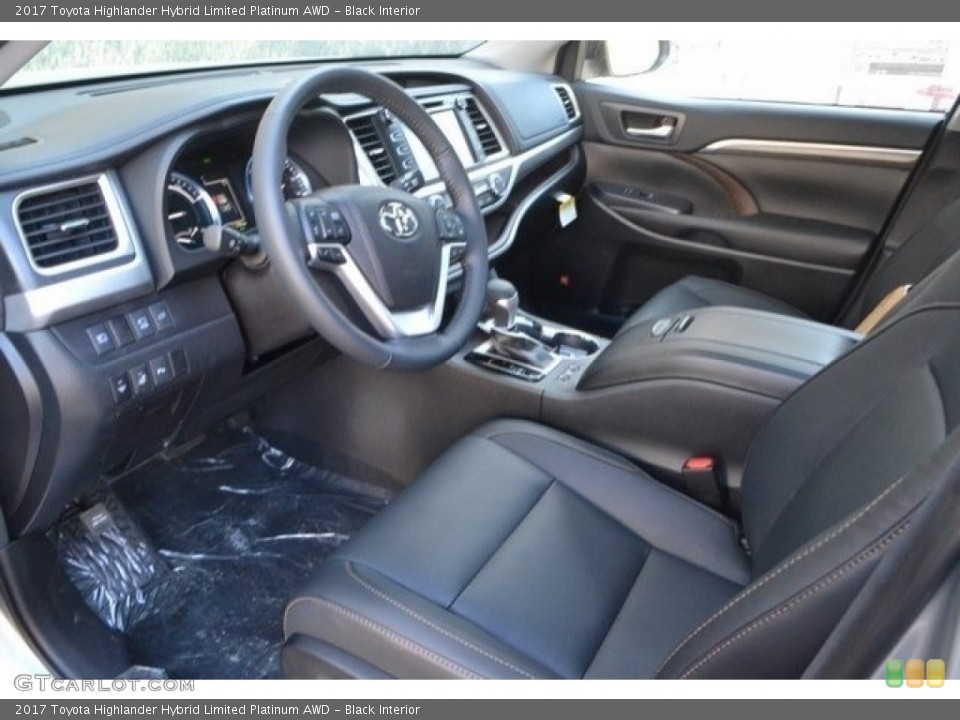 Black Interior Photo for the 2017 Toyota Highlander Hybrid Limited Platinum AWD #118967508