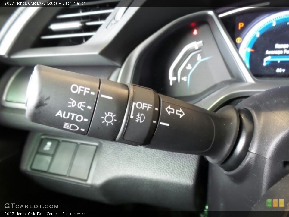 Black Interior Controls for the 2017 Honda Civic EX-L Coupe #118968699
