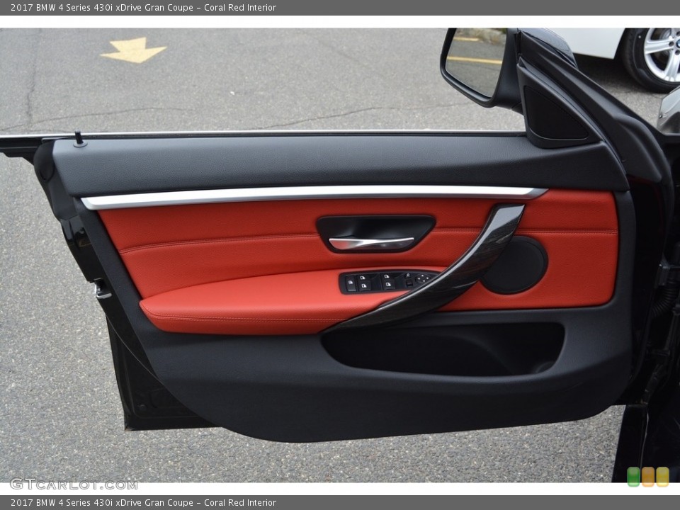 Coral Red Interior Door Panel for the 2017 BMW 4 Series 430i xDrive Gran Coupe #118968738