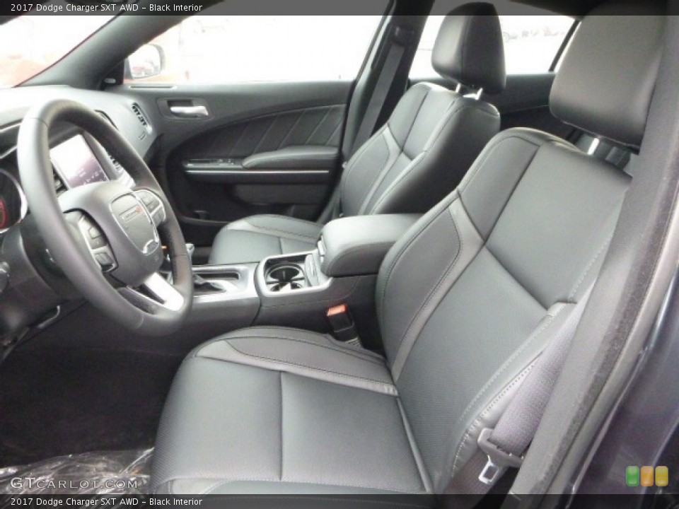 Black Interior Front Seat for the 2017 Dodge Charger SXT AWD #118968804