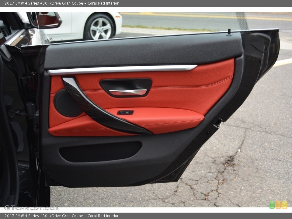 Coral Red Interior Door Panel for the 2017 BMW 4 Series 430i xDrive Gran Coupe #118969128