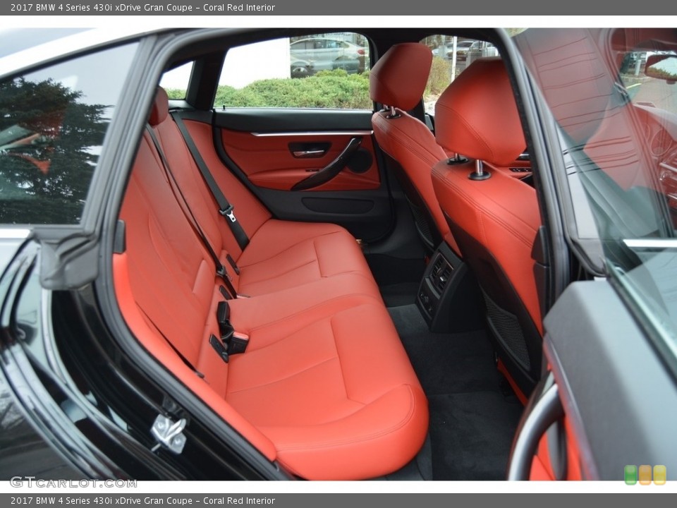 Coral Red Interior Rear Seat for the 2017 BMW 4 Series 430i xDrive Gran Coupe #118969152