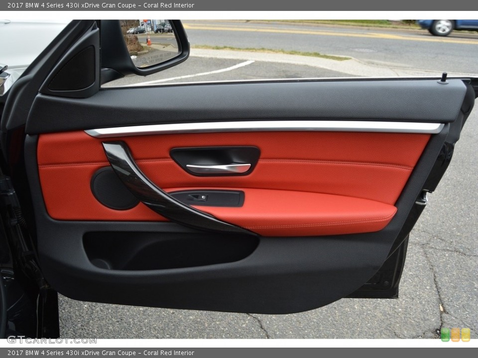 Coral Red Interior Door Panel for the 2017 BMW 4 Series 430i xDrive Gran Coupe #118969176