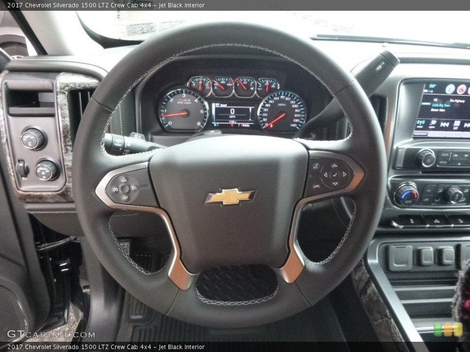 Jet Black Interior Steering Wheel for the 2017 Chevrolet Silverado 1500 LTZ Crew Cab 4x4 #118973226