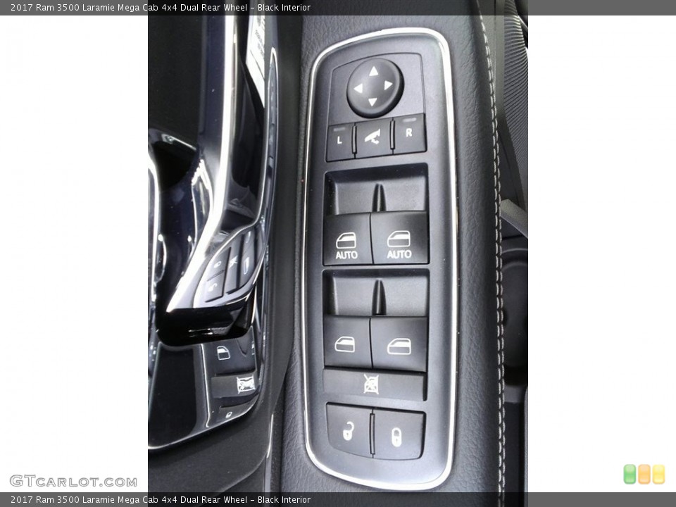 Black Interior Controls for the 2017 Ram 3500 Laramie Mega Cab 4x4 Dual Rear Wheel #118973583