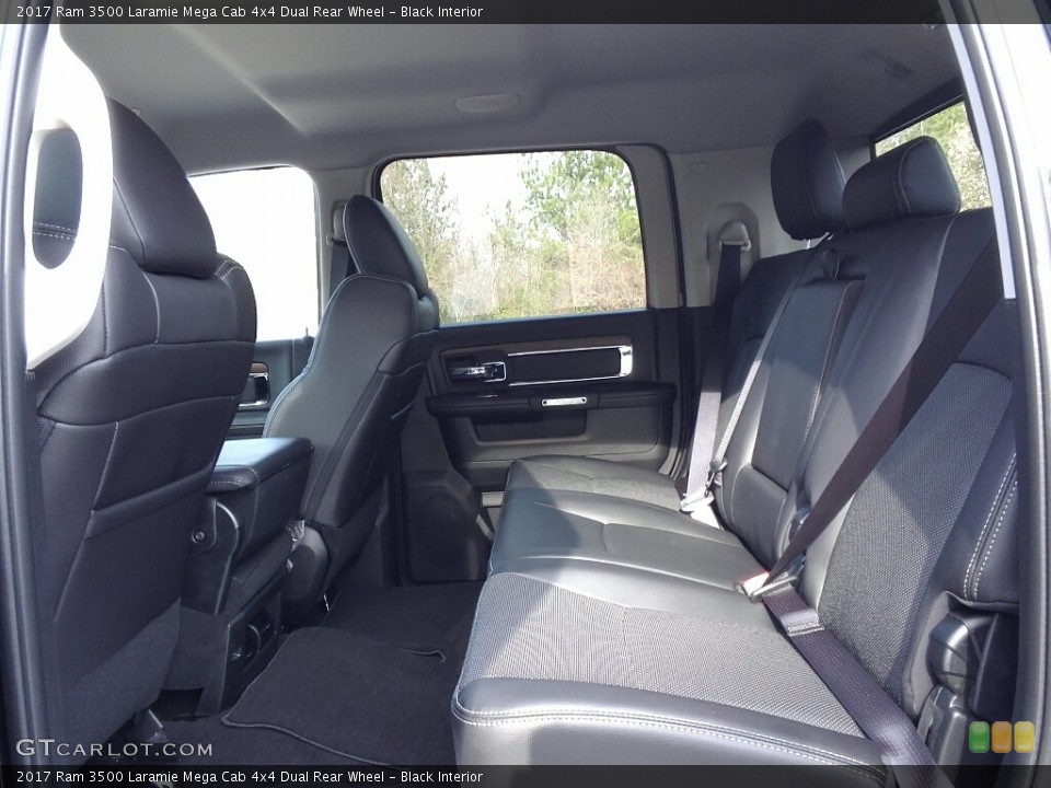 Black Interior Rear Seat for the 2017 Ram 3500 Laramie Mega Cab 4x4 Dual Rear Wheel #118973635