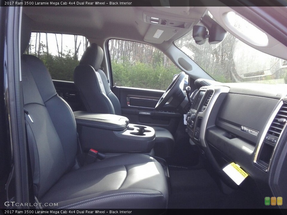 Black Interior Front Seat for the 2017 Ram 3500 Laramie Mega Cab 4x4 Dual Rear Wheel #118973670