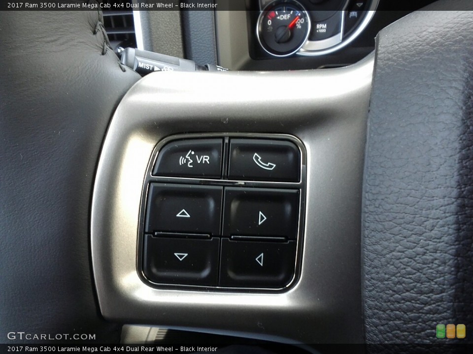 Black Interior Controls for the 2017 Ram 3500 Laramie Mega Cab 4x4 Dual Rear Wheel #118973790