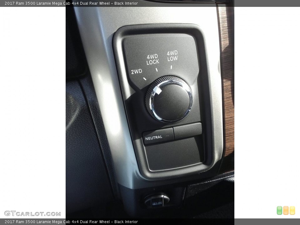 Black Interior Controls for the 2017 Ram 3500 Laramie Mega Cab 4x4 Dual Rear Wheel #118974015