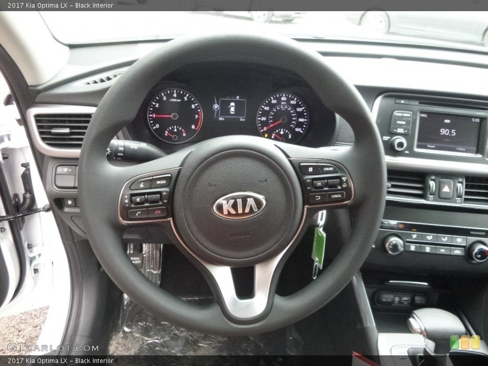 Black Interior Steering Wheel for the 2017 Kia Optima LX #118974669