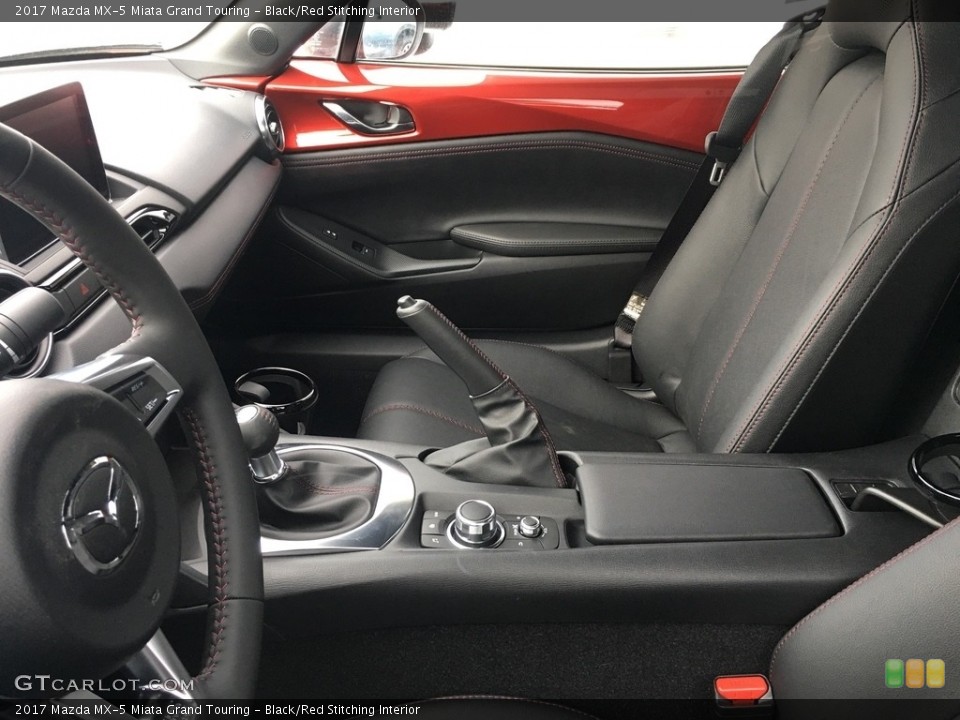 Black/Red Stitching 2017 Mazda MX-5 Miata Interiors